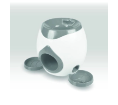 Juguete dispensador de alimento gris