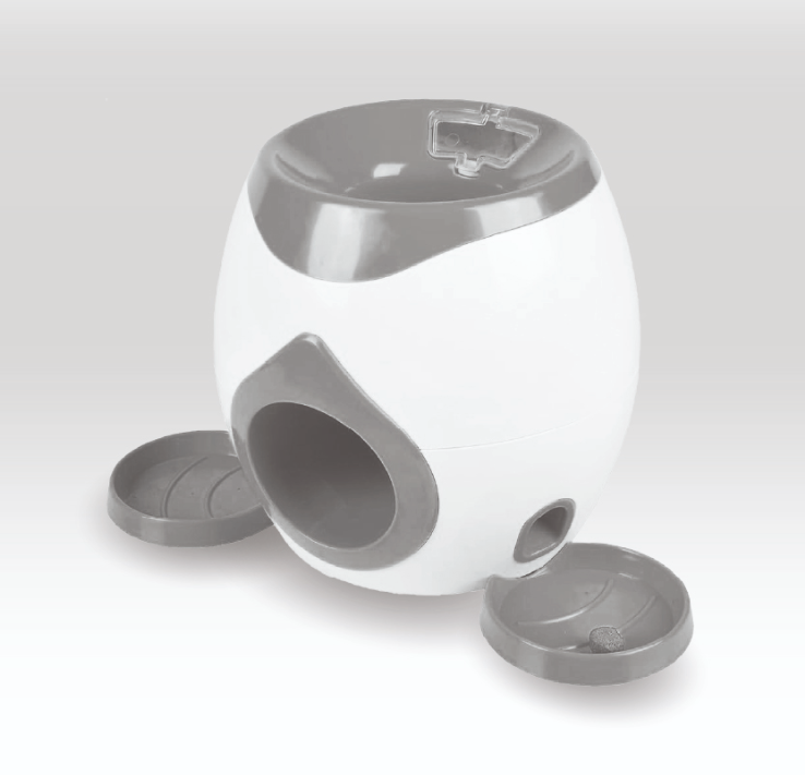 Juguete dispensador de alimento Gris